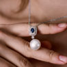 Подвеска UTOPIA Gallery Collection Diamonds & Pearl & Blue Sapphire YGP6BBZSS(40640) №3