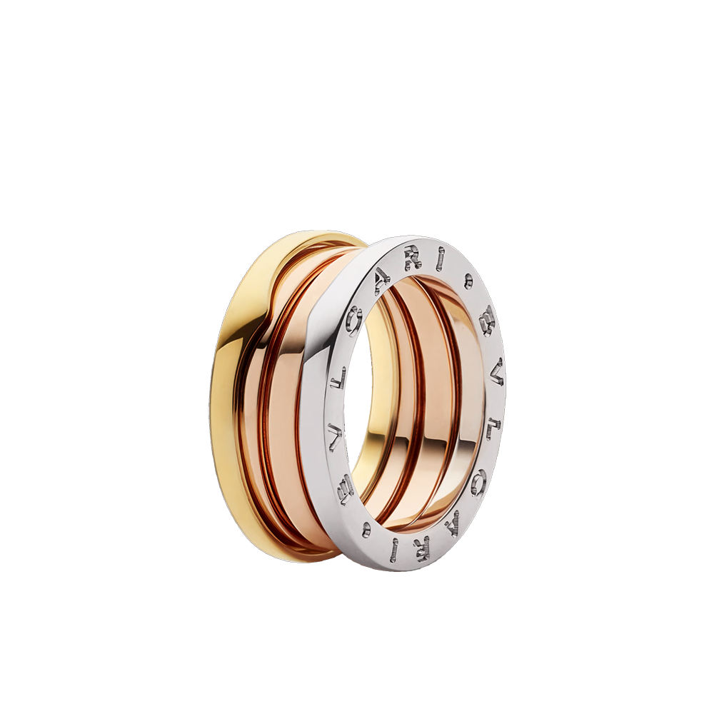 Кольцо Bvlgari B.Zero1 Tricolor 3-Band (SIze 54) 352923(44299) №3