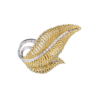 Брошь No name Yellow Gold & Diamonds Leaf(51557) №1