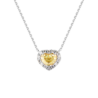 Подвеска DeRosa 1.01 ct Fancy Light Yellow/VS1 Diamond Heart N5421179(32431) №1