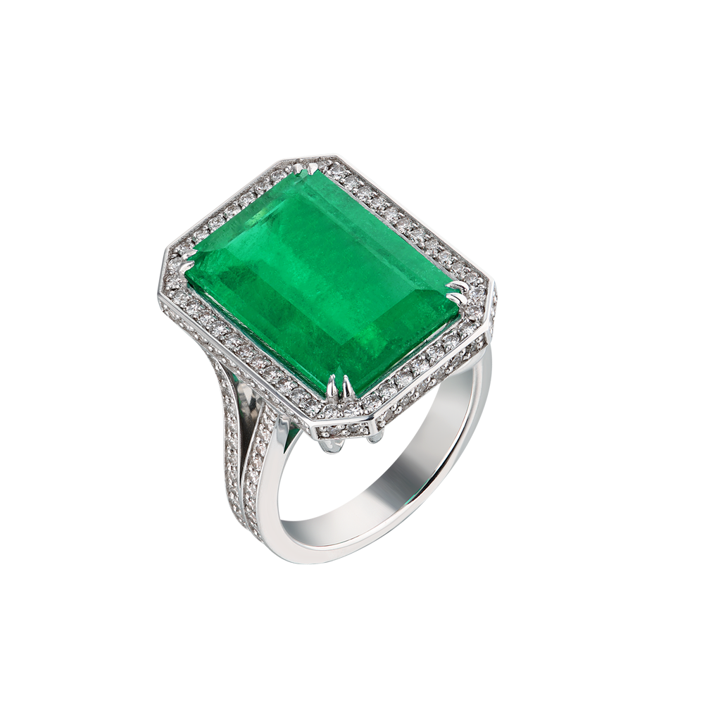 Кольцо No name 9,20 ct Natural Emerald Colombia(22949) №5