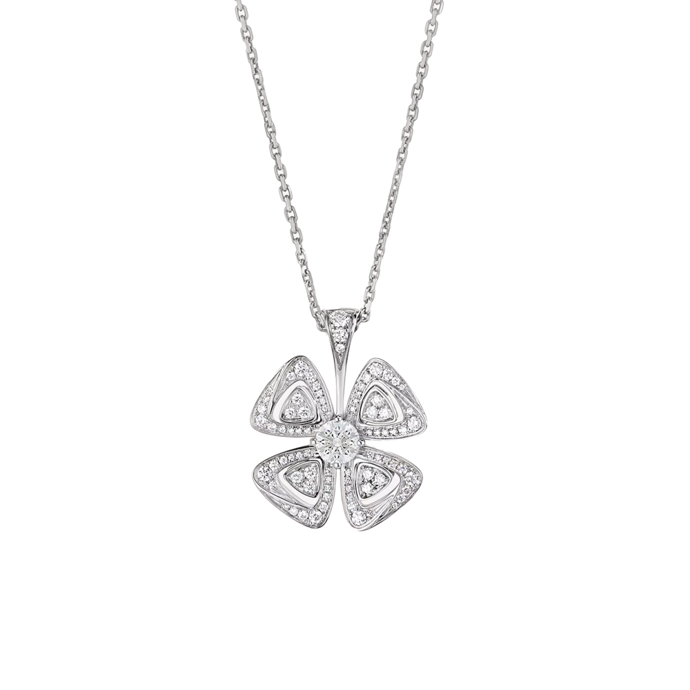 Подвеска Bvlgari Fiorever White Gold & Diamonds 354496(44463) №5