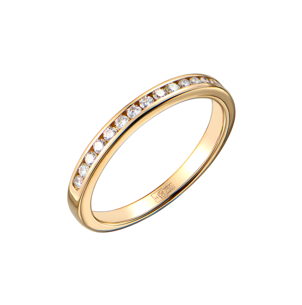 Кольцо Tiffany & Co Forever Half-Circle Yellow Gold & Diamonds 2,3 mm(56011) №2