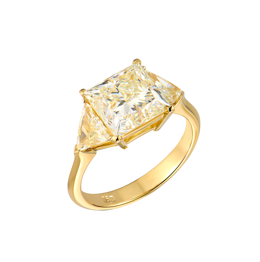 Кольцо No name 5,03 ct N/VS1 Princess Cut Diamond(49026) №5
