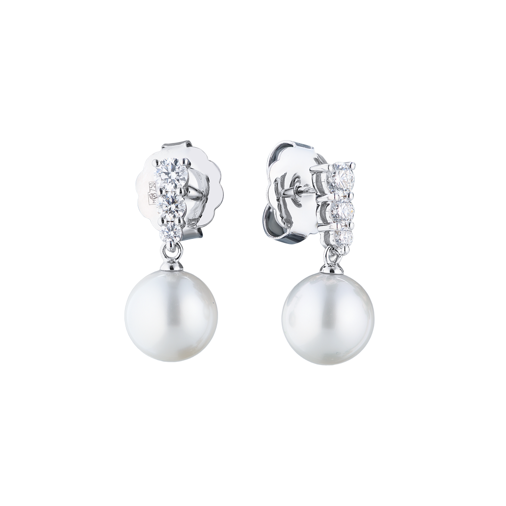 Серьги Mikimoto 9.00 mm Morning Dew Akoya Pearl Drop(41948) №3