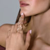 Кольцо No name Gothic Rose Gold & Diamonds(51132) №2