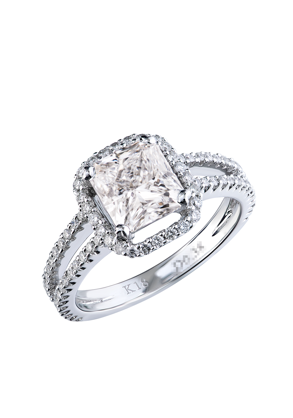 Кольцо No name 2,00 ct D/SI1 Radiant Cut Diamond(13020) №5