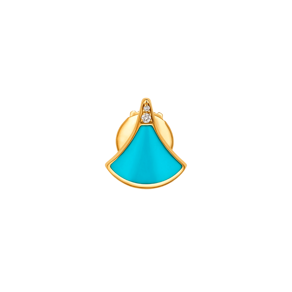 Пусеты Bvlgari Diva's Dream Yellow Gold & Turquoise & Diamonds 361995(53421) №4