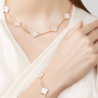 Браслет Van Cleef & Arpels Vintage Alhambra 5 Motifs Yellow Gold Mother-of-Pearl VCARA41800(52892) №2
