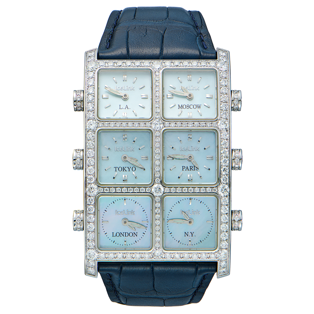 Швейцарские часы Ice Link 6 Timezone Big Case(54804) №3