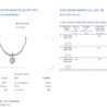 Колье No name 11,06 ct Round, Baguette, Marquise, Pear Cut Diamonds & White Gold(51543) №5