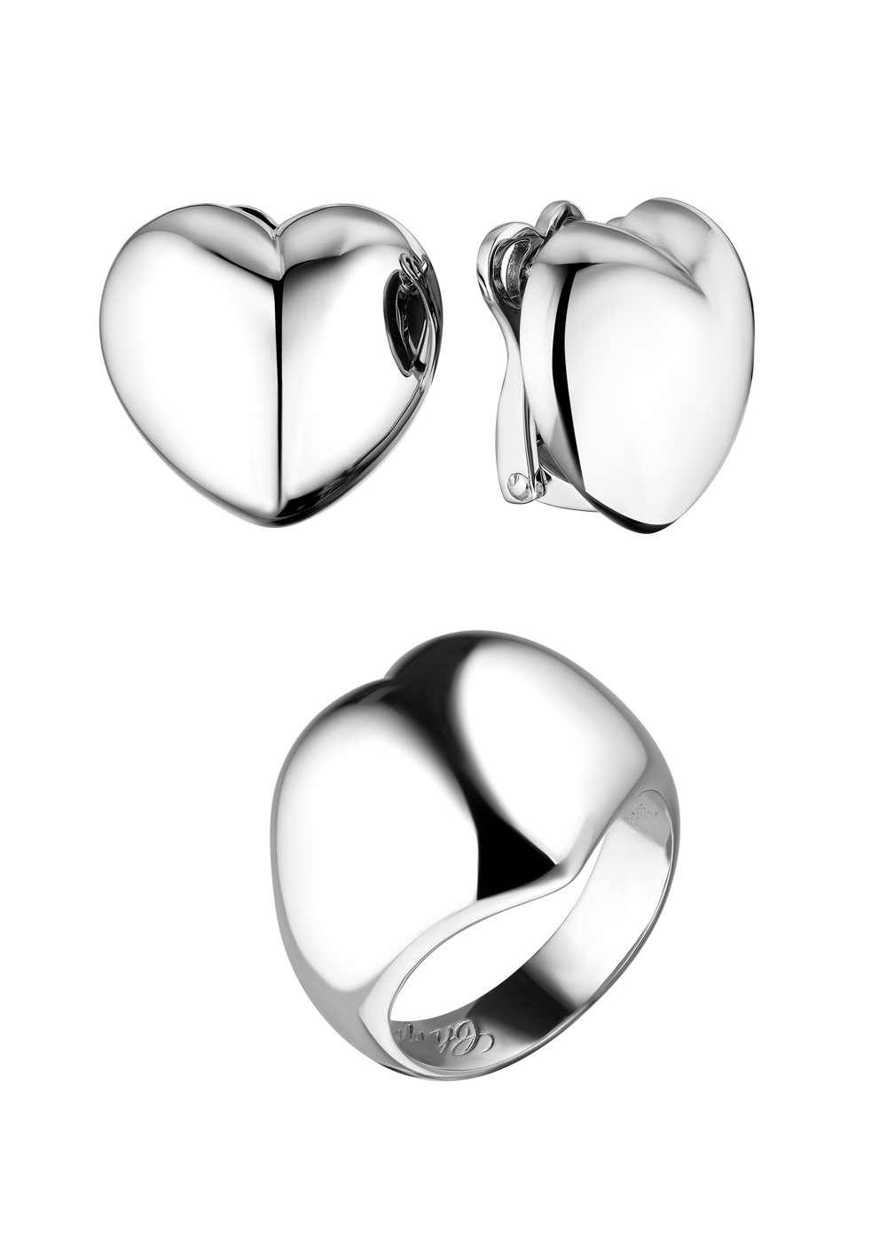 Комплект Chopard Love Heart Collection Set White Gold 82/3397; 84/3397(14700) №7