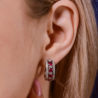 Серьги Ralfdiamonds Natural Ruby 2.10 ct & Round Cut Diamonds 0.54 ct(26579) №2