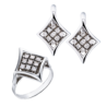 Комплект No name 1,33 ct Round Cut Diamonds & White Gold(26281) №1