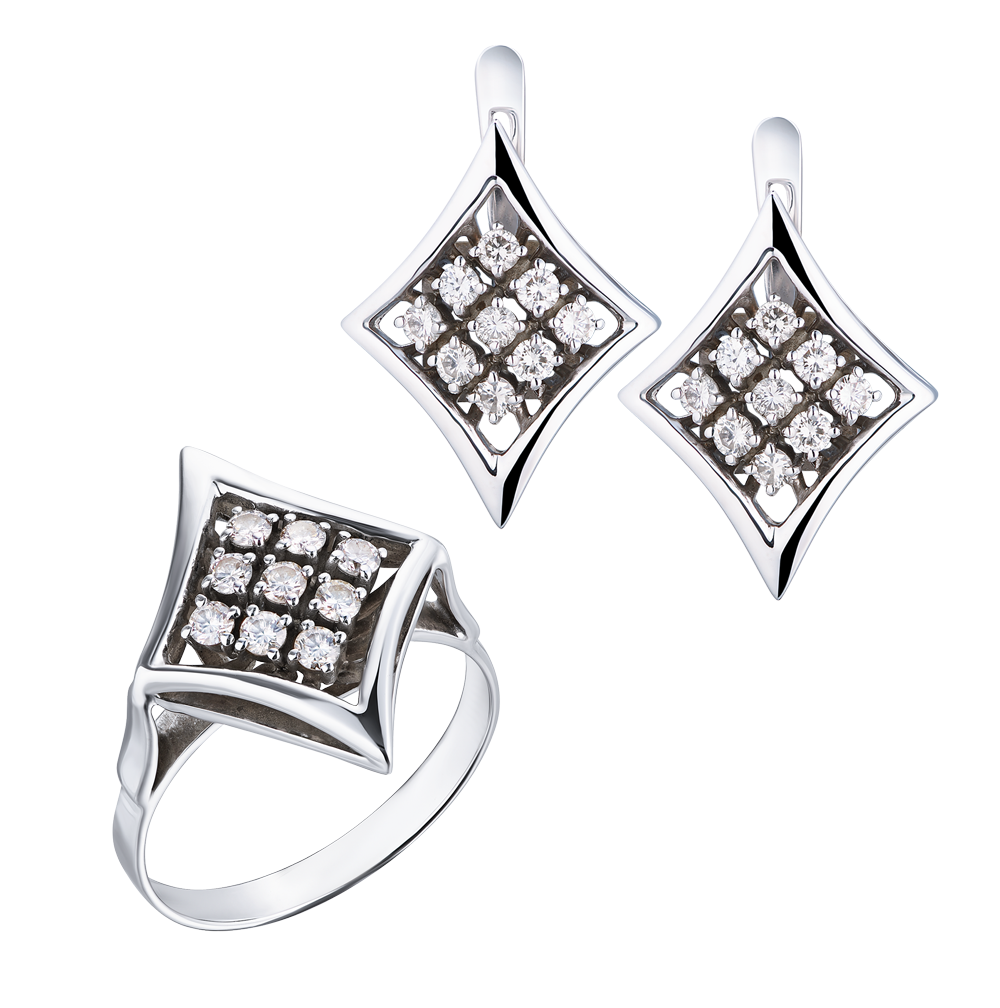 Комплект No name 1,33 ct Round Cut Diamonds & White Gold(26281) №5