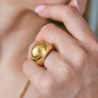 Кольцо Bvlgari Cabochon Yellow Gold (Size 50) 361197(41564) №3