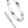 Браслет Cartier Love 4 Diamond Classic Model White Gold (SIZE 17) CRB6070117(45783) №2