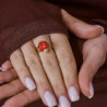 Кольцо De Grisogono Coccinelle Collection Coral & Onyx & Diamonds & Yellow Gold Ring(31810) №3