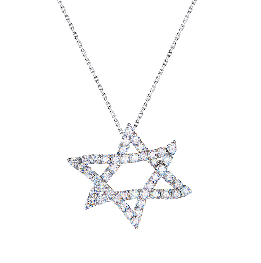 Подвеска No name Star of David White Gold & 3,20 ct Diamond(55108) №2