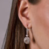 Серьги GIA 3,51 ct M/VS2 - 3,61 ct M/VS2 Round Cut Diamonds & White Gold(44098) №5