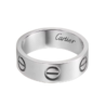 Кольцо No name в стиле Cartier Love White Gold (Size 62)(46060) №1