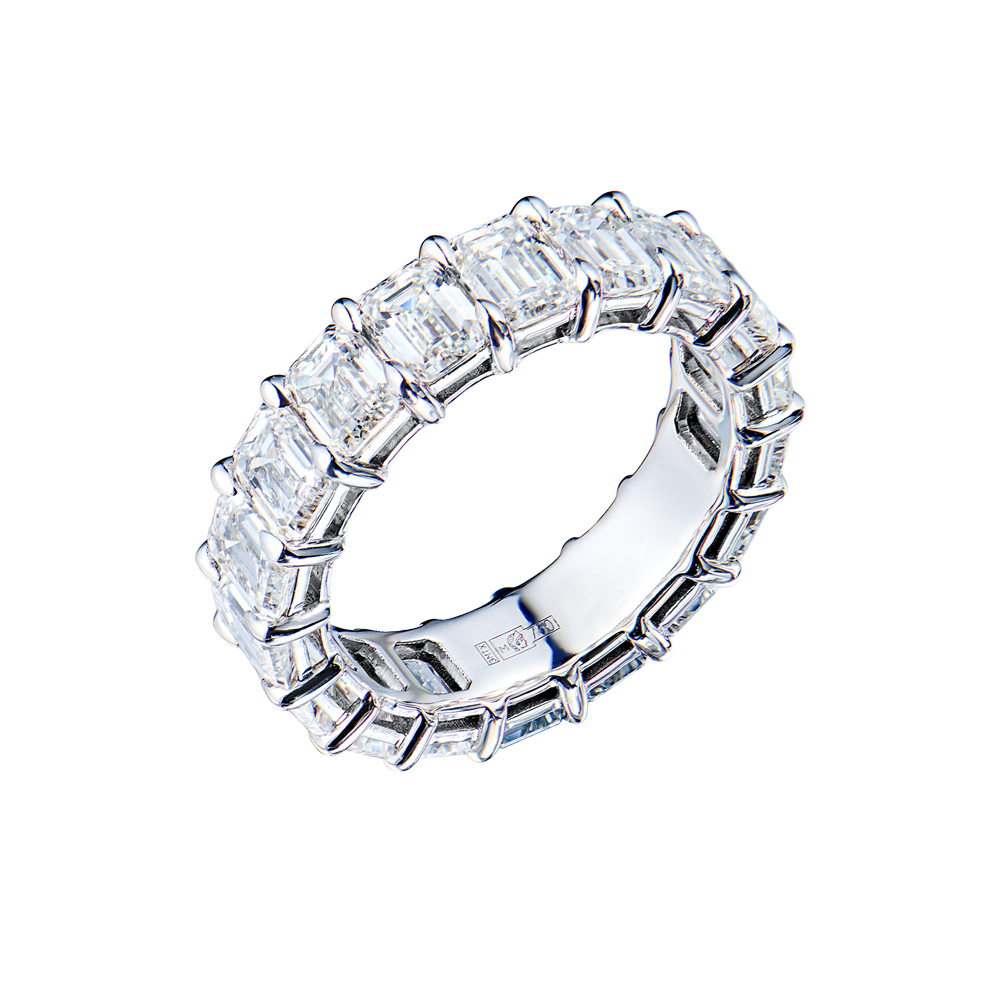 Кольцо GIA 5,47 ct D-F/SI1 Emerald Cut Diamonds(45761) №3