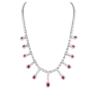 Колье No name Natural Ruby 3,35 ct Strong-Deep Purplish Red & 7.50 ct Natural Diamonds(34441) №1