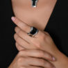 Кольцо Gavello White Gold & Black Enamel & Diamonds(54404) №2