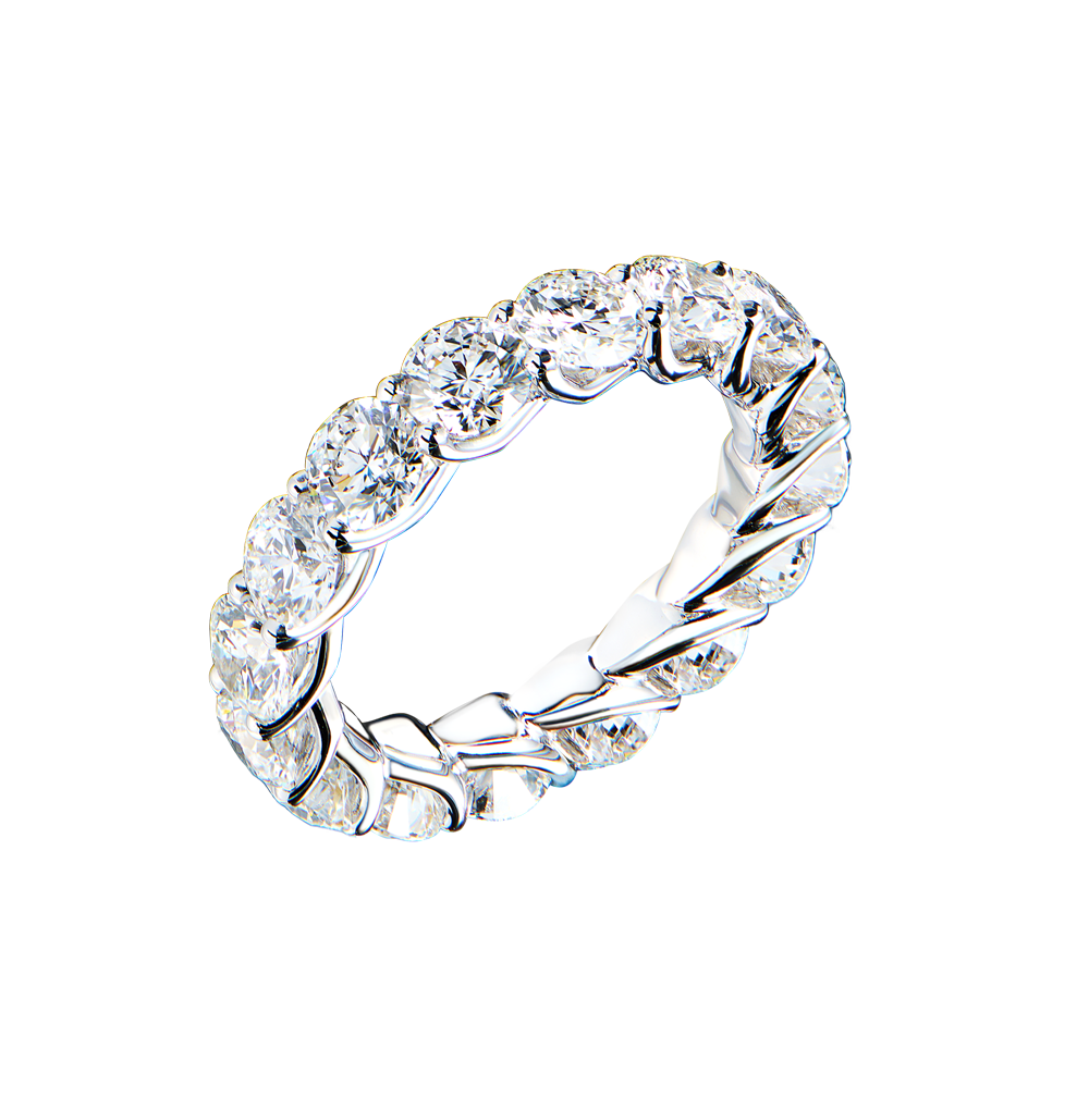 Кольцо GIA 8,99 ct E-G/VS1 Round Cut Diamonds(45613) №6