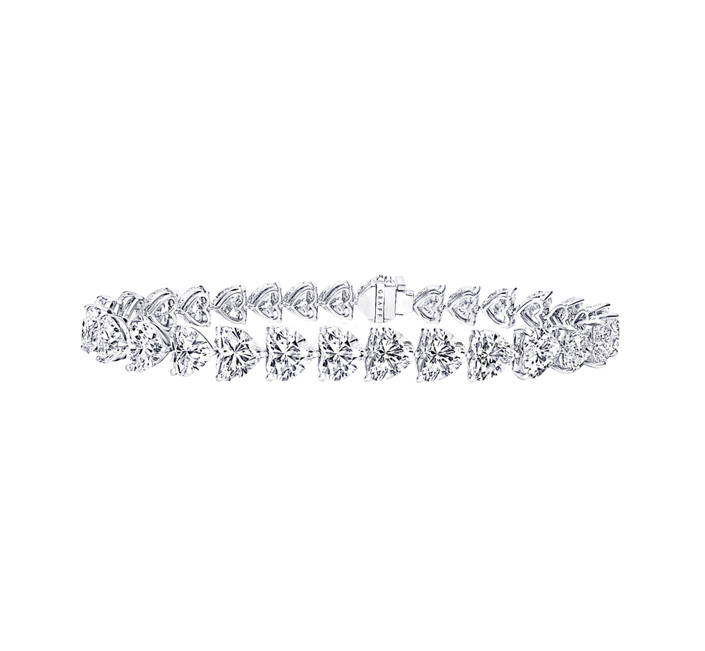 Браслет Graff 21,81 ct Heartshape Diamond Line(45596) №2