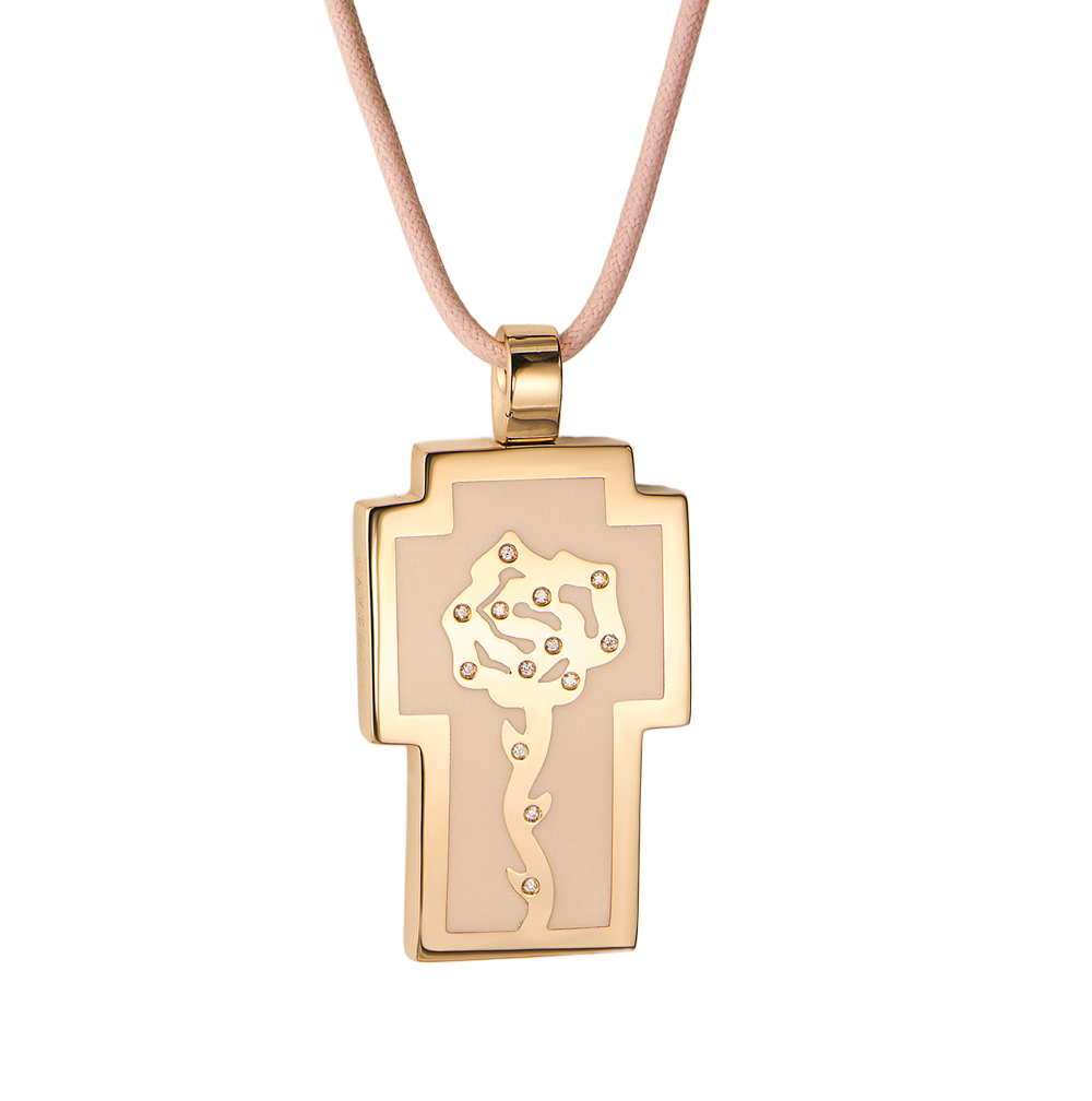 Подвеска Gavello Rose Gold & Diamond Cross(49924) №3
