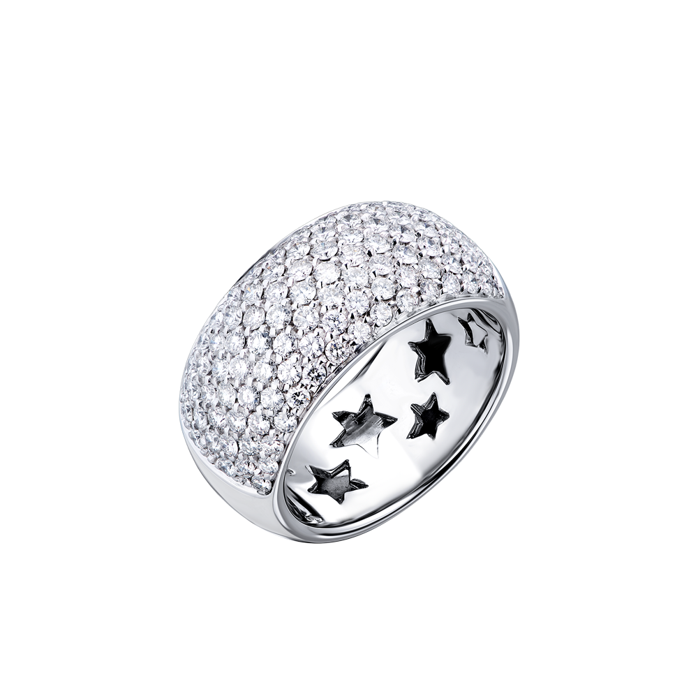 Кольцо H.Stern Wide Pave Diamond Ring(43492) №4