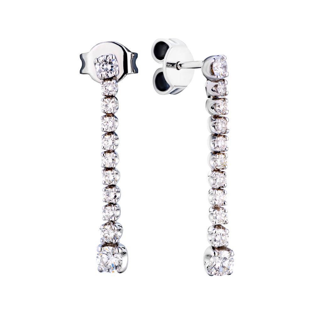 Серьги H.Stern 1,20 ct F-H/VS Round Cut Diamonds & White Gold(43510) №3