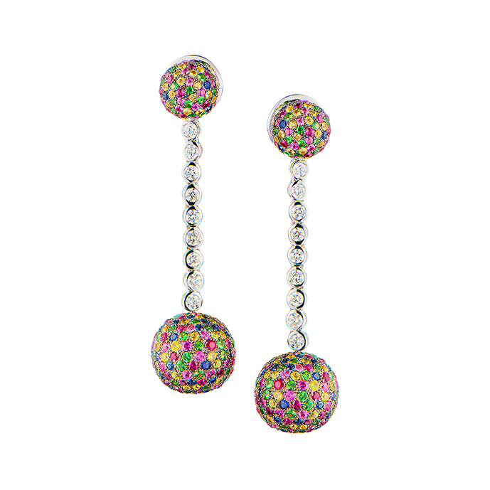 Серьги No name в стиле De grisogono Boule Collection(49047) №4