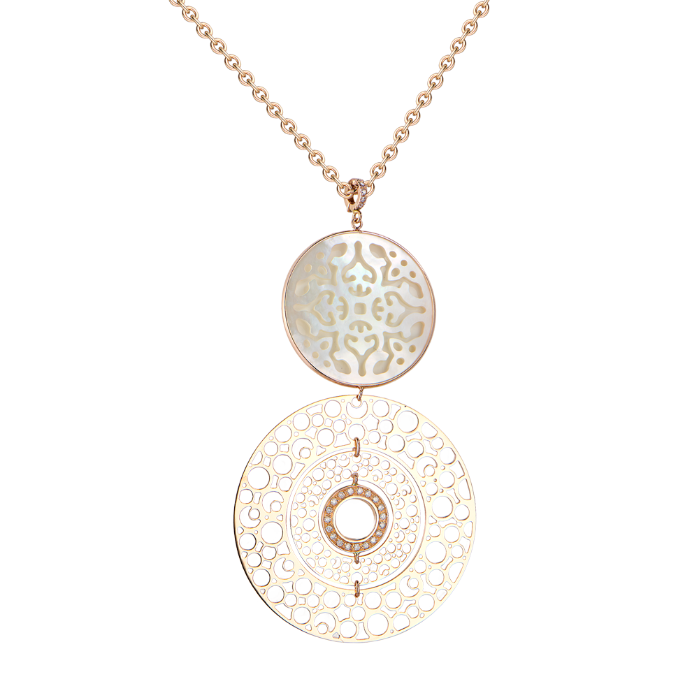 Подвеска ZOCCAI Damasco Rose Gold & Pearl & Diamonds(51136) №4
