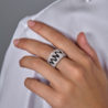 Кольцо Palmiero Jewellery Design 4,20 ct Black & White Round Cut Diamonds(54923) №3