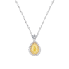 Подвеска GIA 1,01 ct Natural Fancy Yellow/SI1 Pear Diamond(42210) №1