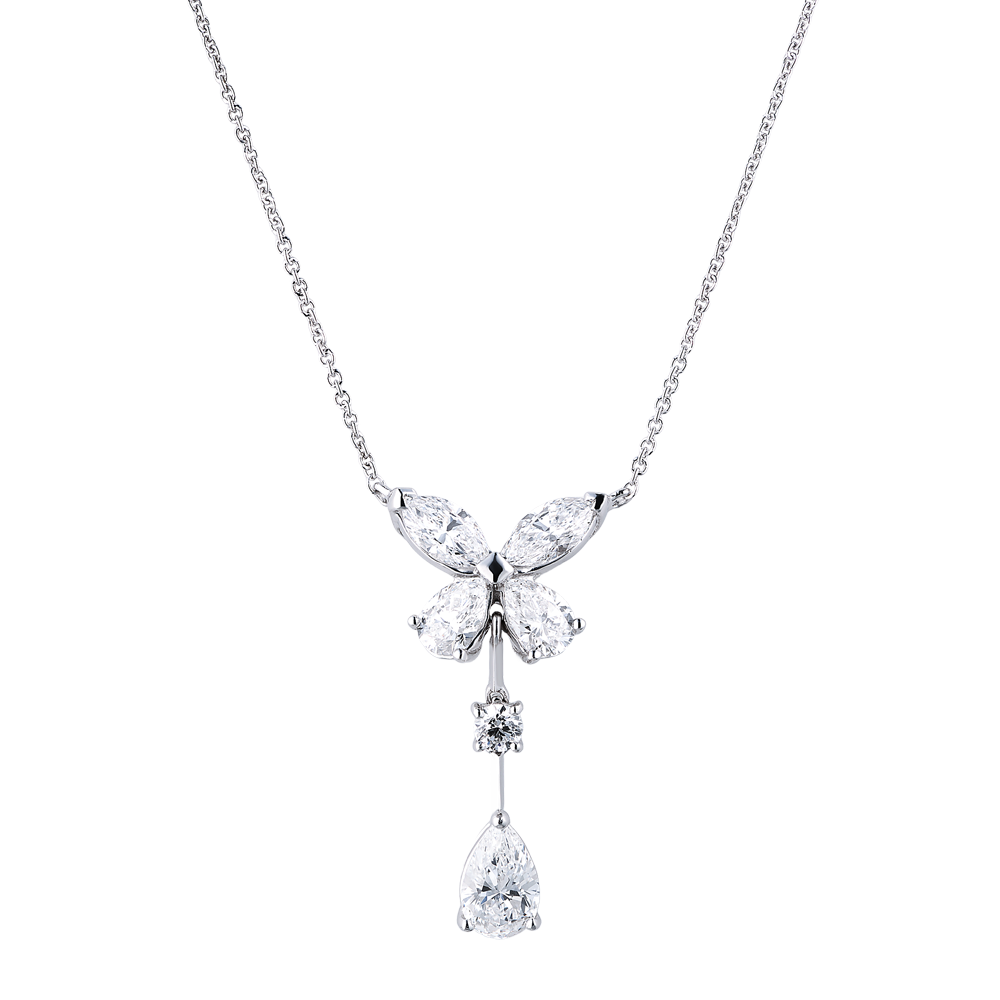 Подвеска Graff CLASSIC BUTTERFLY PEARSHAPE DIAMOND DROP PENDANT RGP178(44036) №4