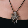 Подвеска Jacob&Co Octopus Design Black Plated White Gold & Diamonds(37218) №2