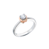 Кольцо Damiani Solitaire Engagement 0,22 ct White & Rose Gold(50393) №1