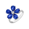 Кольцо Mercury Flower White Gold & Diamond & Natural Sapphire MR20990WS(50737) №1