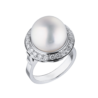 Кольцо No name Akoya Pearl 13,0 mm & Diamonds(19258) №1