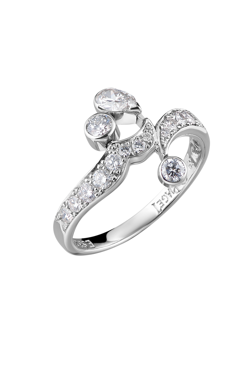 Кольцо Piaget White Gold Diamonds(12945) №4