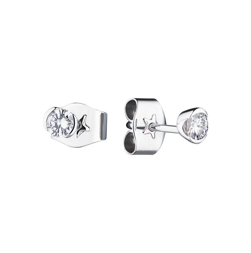 Пусеты H.Stern 0,32ct H/VS White Gold & Round Cut Diamonds(34134) №5