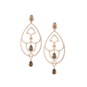 Серьги Grimoldi Milano Gotica Collection Rose Gold & Diamond & Smoky Quartz(55488) №1