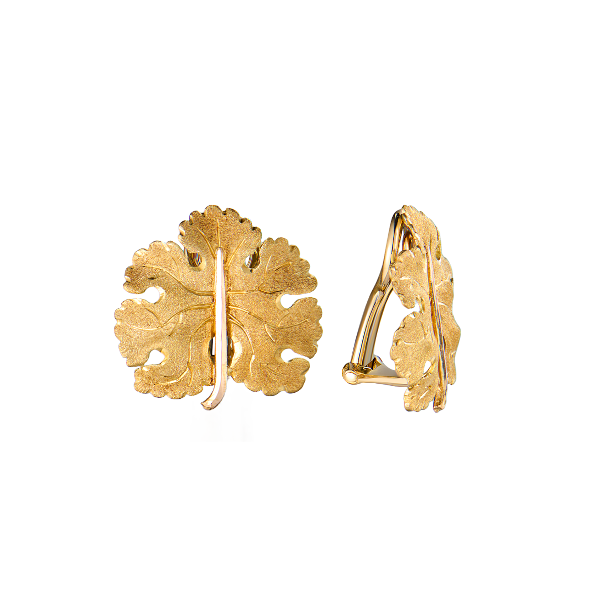 Серьги Buccellati Foglia Geraneo Yellow Gold(54904) №2