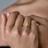 Кольцо GIA 4,02 ct Natural Fancy Yellow/VS2 Pear Cut Diamond(48968) №3