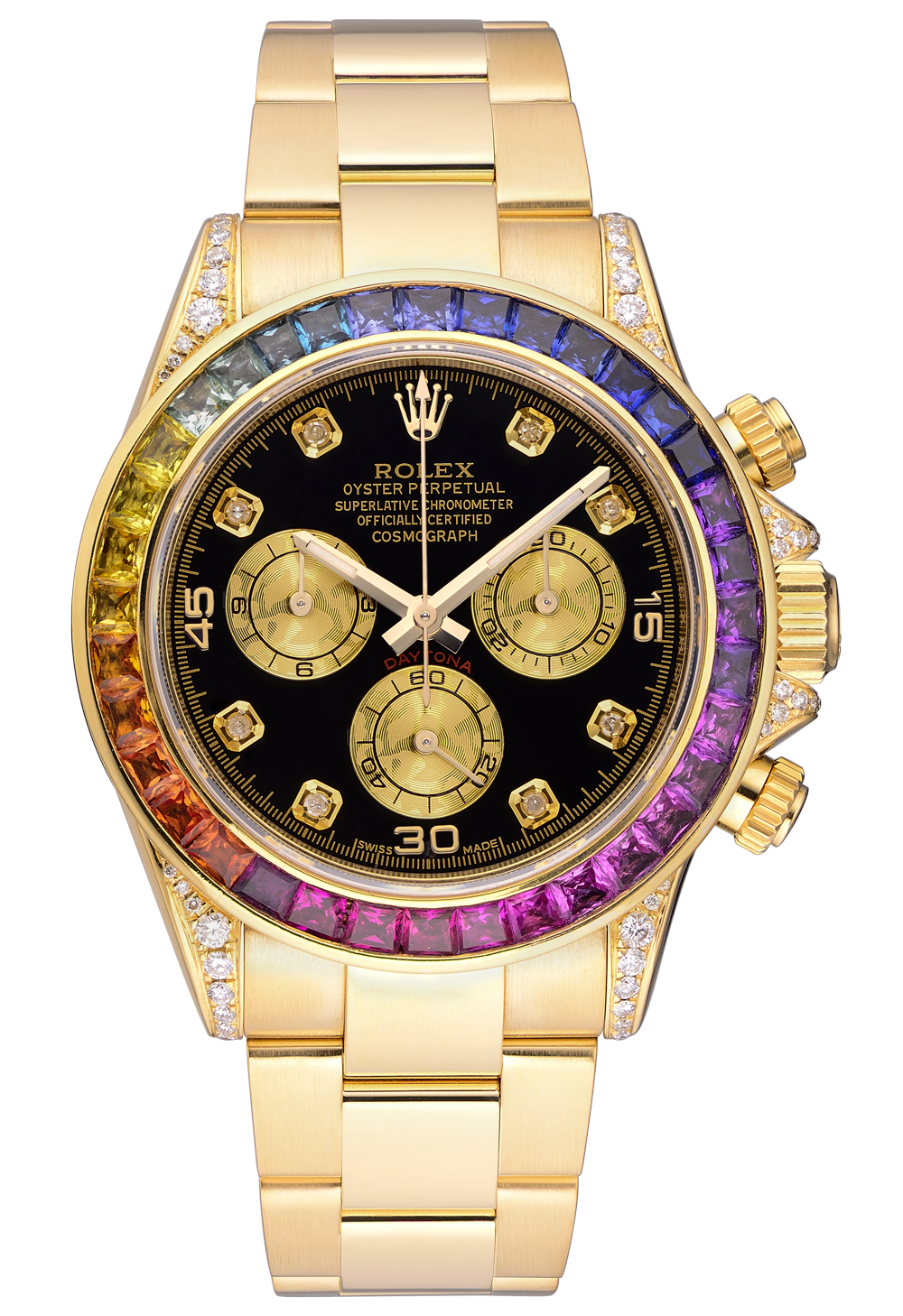 Швейцарские часы Rolex Daytona 40 мм Rainbow Custom 116528(12784) №3