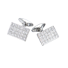 Запонки No name 5,40 ct Princess Cut Diamonds White Go(52910) №1