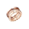 Кольцо Bvlgari B.zero1 Zaha Hadid Design Legend Rose Gold & Diamonds 355152(50735) №1